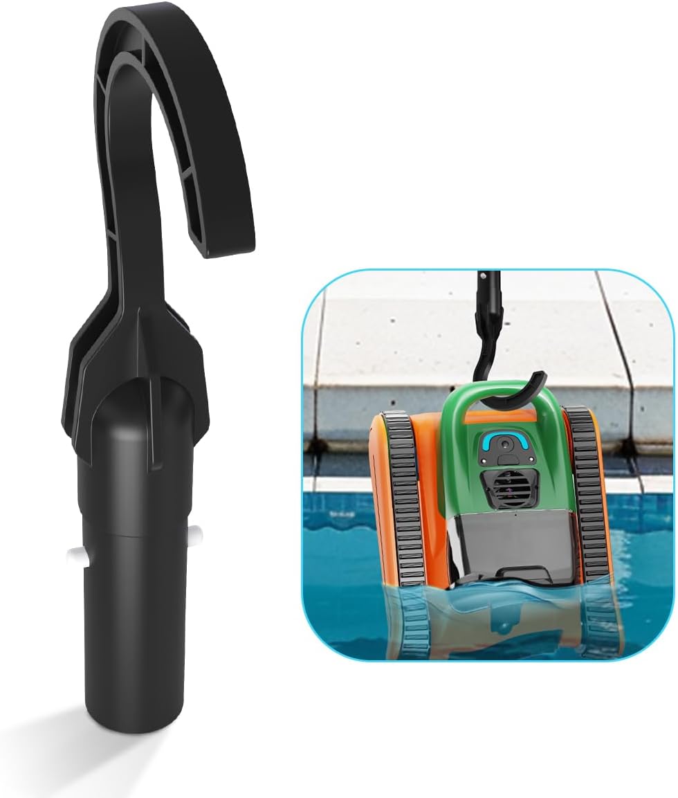 Robotic Pool Cleaner Hook, Universal Pool Vacuum Robot Accessory Fit for Cordless/Above Ground/Underwater Models, Easy to Attach to Telescopic Poles