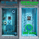 Cordless Robotic Pool Cleaner for Inground & Above Ground Pools - 130 Min Runtime Powerful Suction Self-Parking Smart Navigation Wall Climbing Deep Scrubbing (Black)