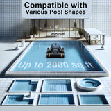 Cordless Robotic Pool Cleaner for Inground & Above Ground Pools - 130 Min Runtime Powerful Suction Self-Parking Smart Navigation Wall Climbing Deep Scrubbing (Black)